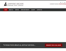 Tablet Screenshot of lawyersarcade.com